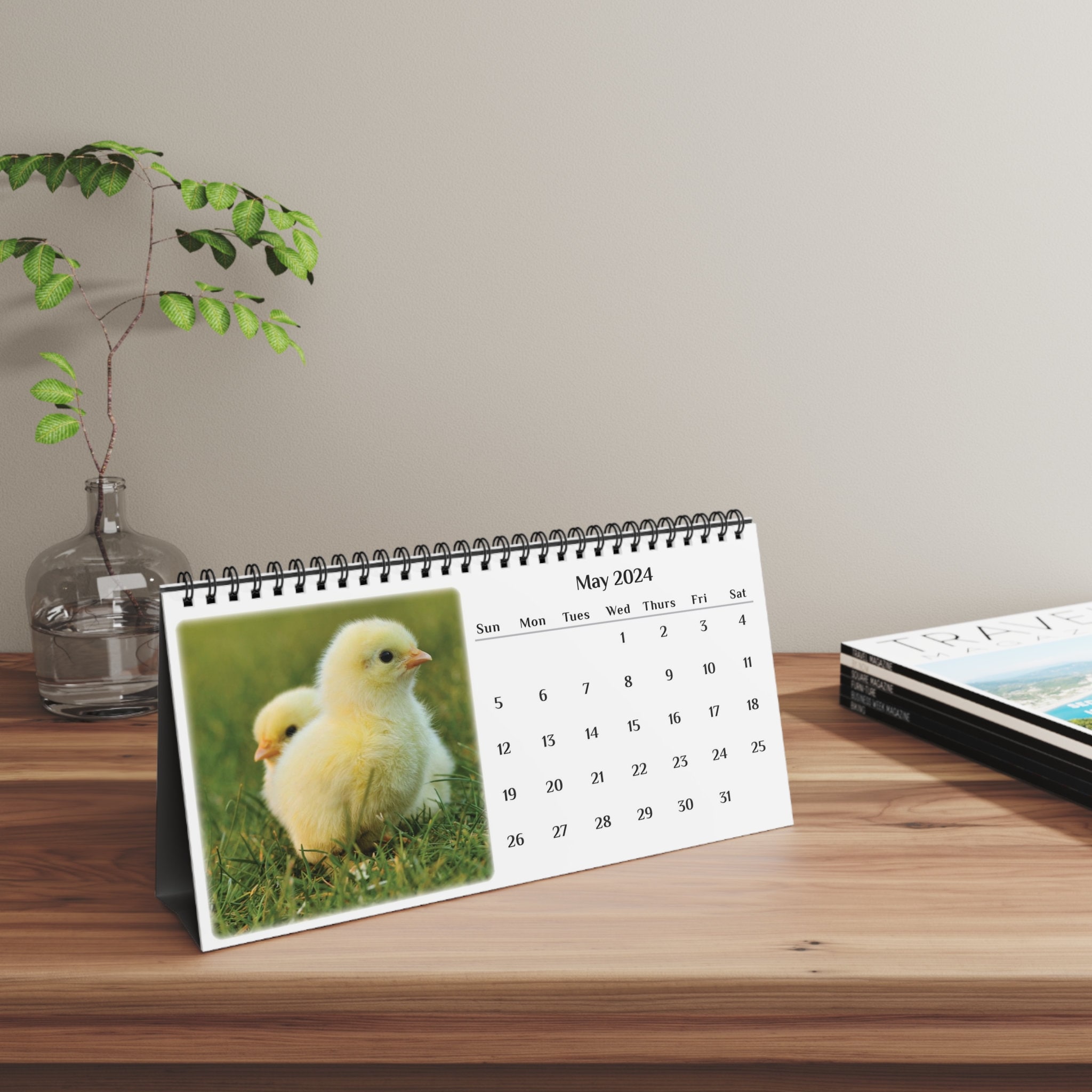 Chicken 2025 Desk Calendar sold by Tommi Burdensome SKU 3698492
