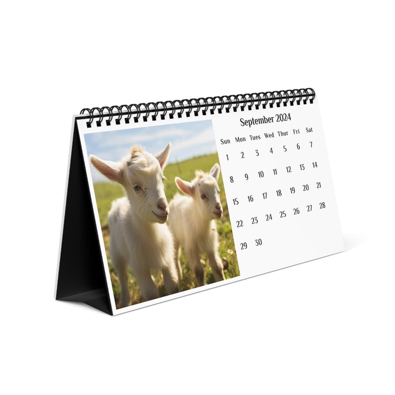 Goat Flip Calendar 2024 Desk Calendar Kitchen Calendar Pet Calendar