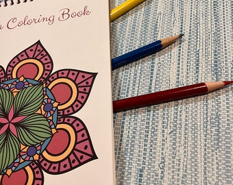 Pocket-sized Mandala Coloring Book: Stress-Relieving Zentangle Designs for Mindful Relaxation