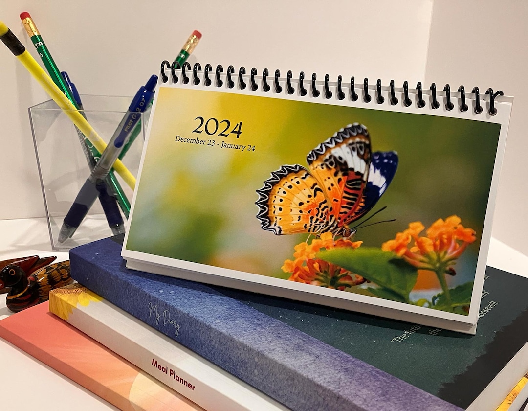 Small desk calendar flip calendar kitchen calendar 2024 desk calendar