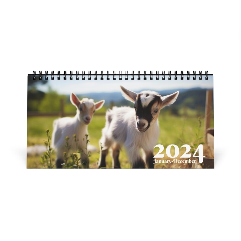 Goat Flip Calendar 2024 Desk Calendar Kitchen Calendar Pet Calendar