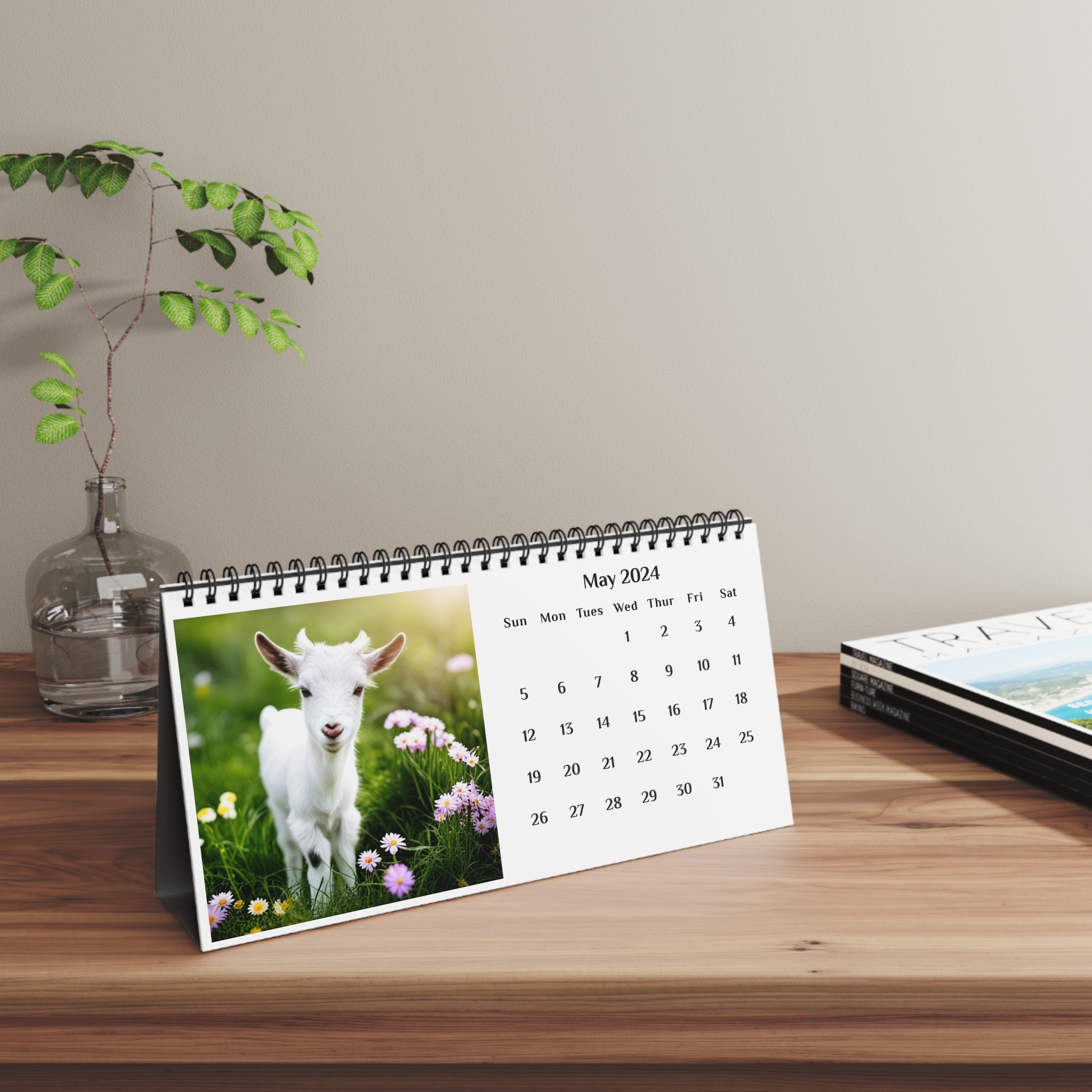 Cow 2024 Desk Calendar sold by Cast Premium SKU 4596721 Printerval