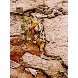 Western Wall, Jerusalem prayers - Messages to G-d, Notes in the Kotel, Digital Wall Art