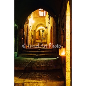 Chanukah, Jerusalem Jewish Quarter, Israel, Digital Wall Art