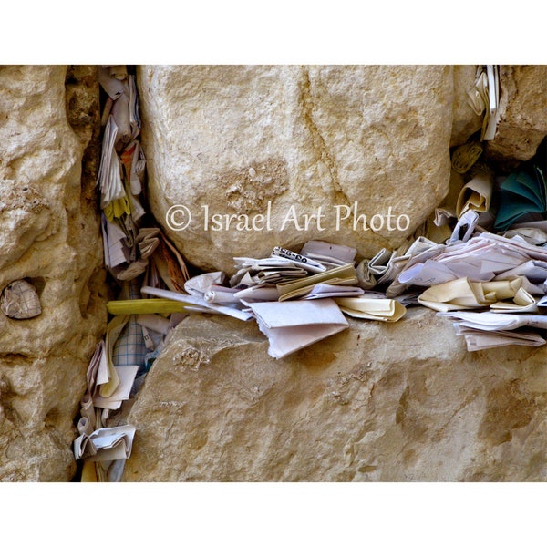 Kotel Gebete - Botschaften an G-d, Notizen im Kotel, Digitale Wandkunst