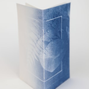 Mini Cyanotype Journal, Pocket Sized Notebook, Pamphlet Book