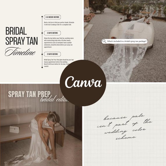 Wedding Spray Tan Instagram Templates | Canva Posts