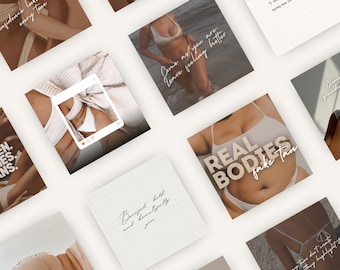 Sjablonen voor body-positive spray tan (digitale download)