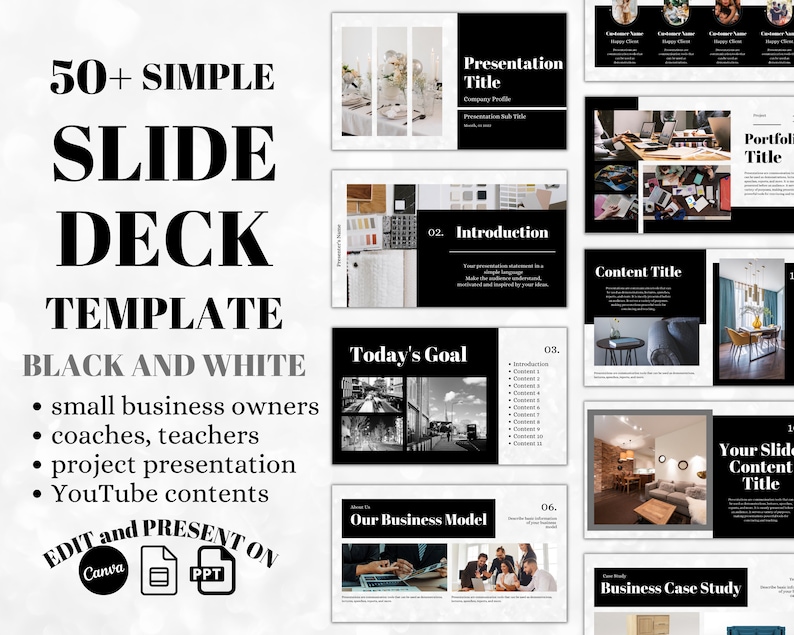 inar Slide Deck Template for Business Project and E Course