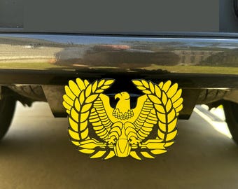 Cubierta de enganche Eagle Rising de suboficial del ejército / Accesorio para camión militar (receptor de 2")