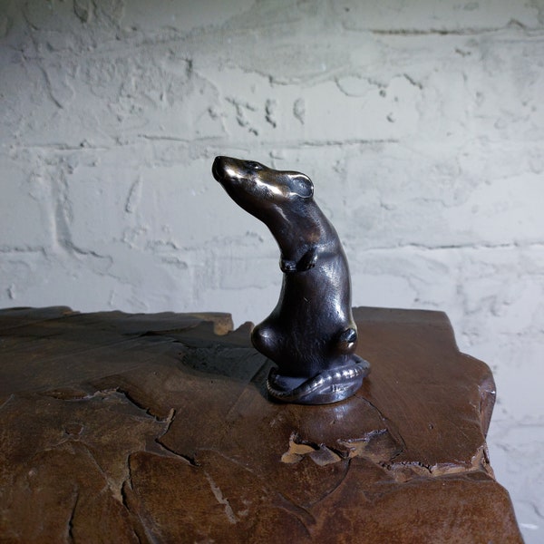 Rat, sculpture de rat, figurine de rat, figurine de souris.