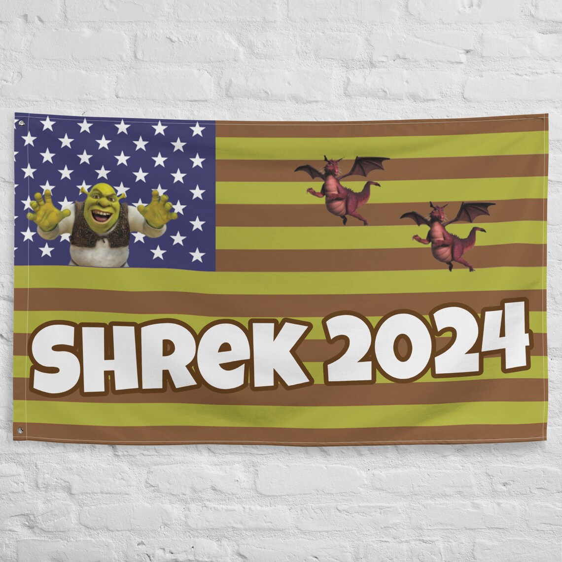 Shrek 2024 President Flag Etsy