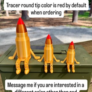 Bullet Buddy – 3D Printed Articulated Bullet Toy | Gun Lover’s Gift | Ammo Box or Safe Decor | Fun Hollow Point, FMJ Styles, Tracer, Rifle | image 9