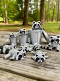 Articulated Racoon, Trash Panda, Dumpster Diver| 3D Printed Flexi | Fidget Toy | ADHD Toy | McGybeer Authorized | Sensory | Lrg, Med, Small