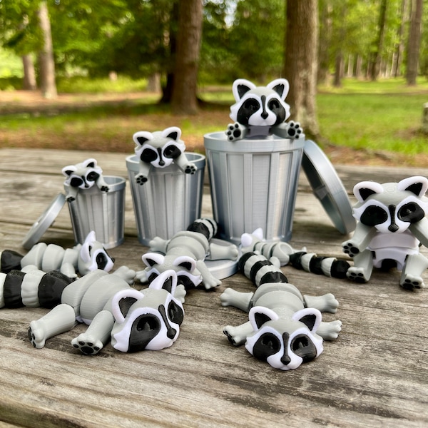 3d Printed Racoon Stl - Etsy