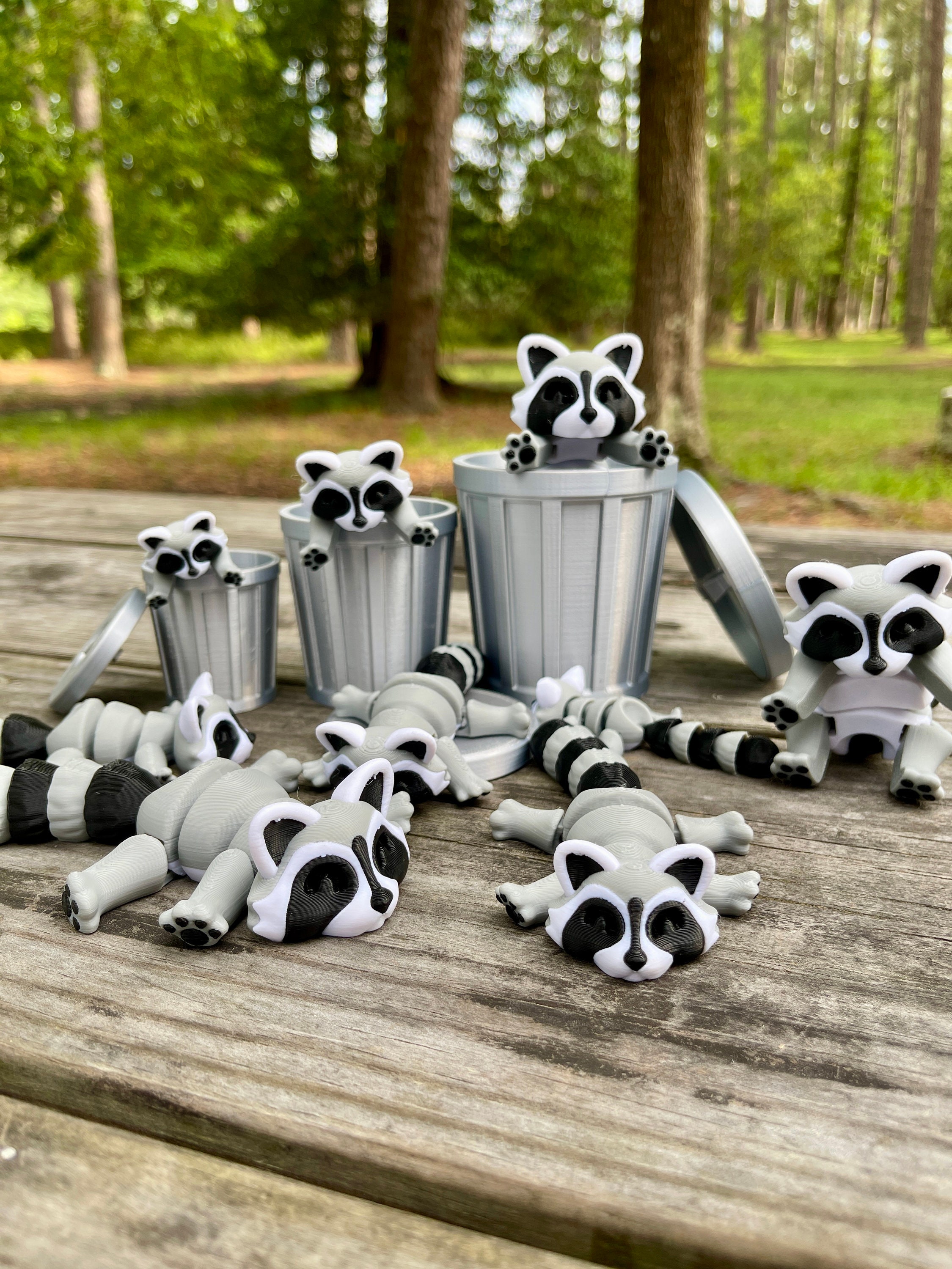 Articulated Racoon, Trash Panda, Dumpster Diver| 3D Printed Flexi