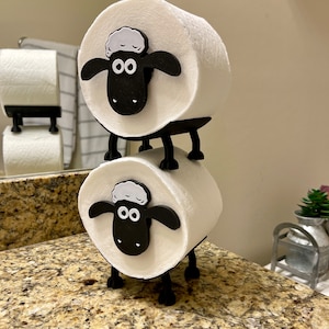 Adorable 3D Printed Sheep Toilet Paper Holder - Cute Bathroom Decor