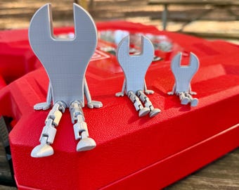 Wrench Buddy - 3D printed Funny Tool Gift, Mechanic Decor