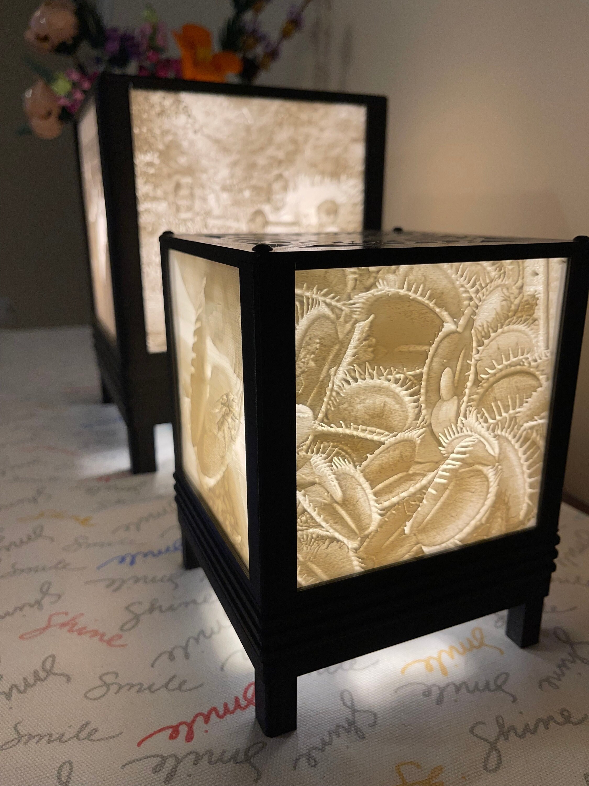 Custom Lithophane Lamp - Personalized 3D Printed Photo Light for Unique Home Decor, Gifts, Pet Portraits, Weddings, or Vacation Memories