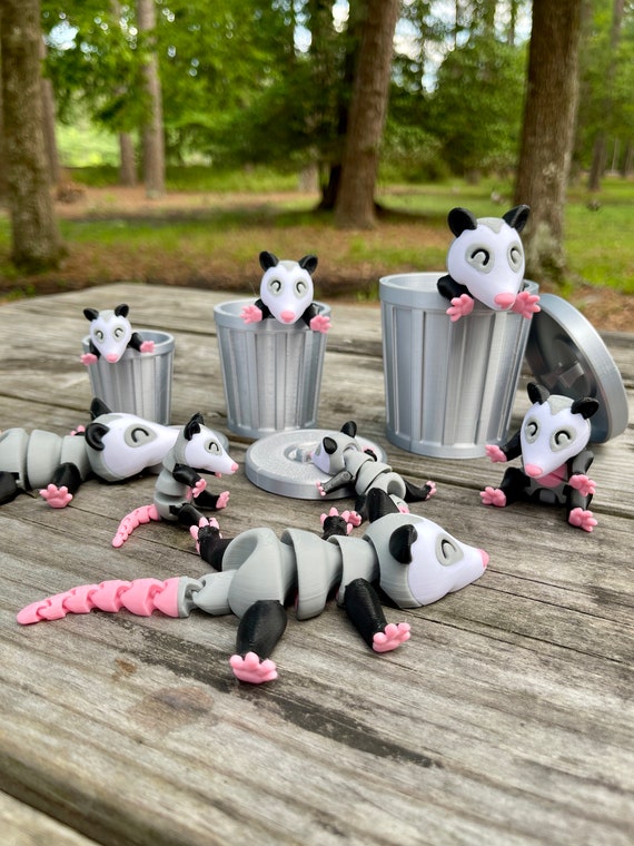 Articulated Opossum, Possum | 3D Printed Flexi | Fidget Toy | ADHD