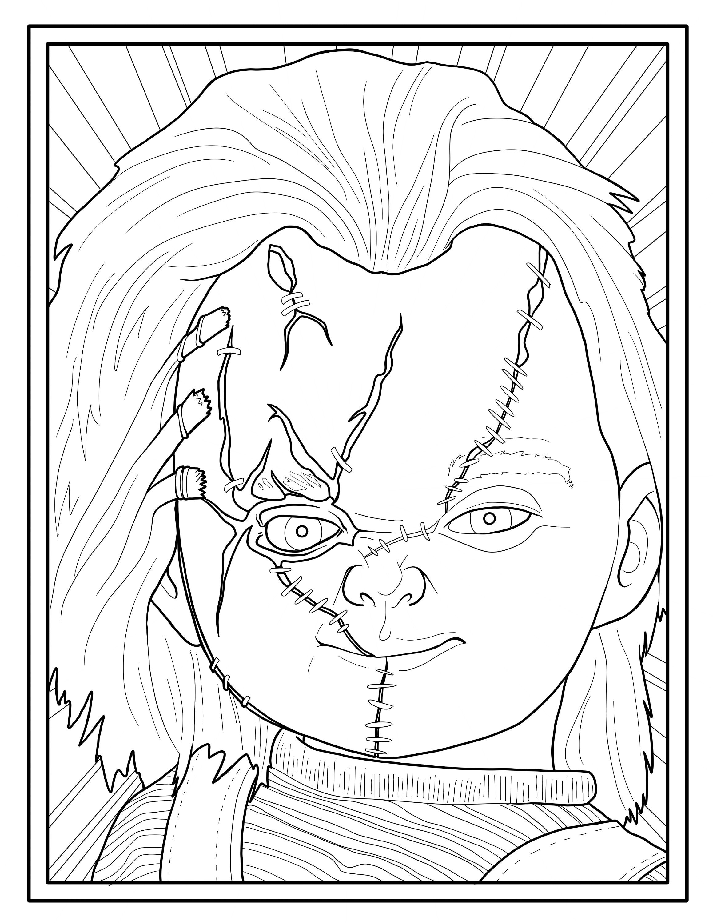 Chucky The Doll Coloring Pages