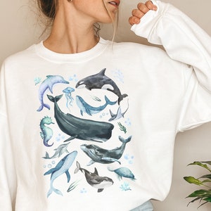 Killer Whale Sweatshirt, Orca Shirt, Killer Whale Lover, Whale Gift, Orca Lover Gift, Ocean Gift, Killer Whale, Orca, Killer Whale Sweater