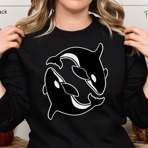 Orca Sweatshirt, Killer Whale Lover, Orca Shirt, Whale Gift, Orca Lover Gift, Ocean Gift, Killer Whale, Orca, Killer Whale Sweater, Nautical