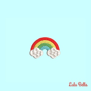 Mini Rainbow Machine Embroidery in 4 Sizes
