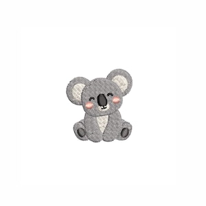 Koala Bear Mini Machine Embroidery Files - 4 Sizes - Digital File ZIP