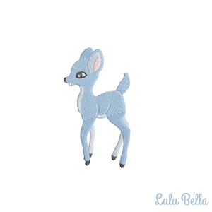 Deer Machine Embroidery Design - Digital File - Instant Download - Blue Baby Shower