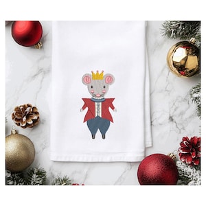 Christmas Mouse King Nutcracker Machine Embroidery - Digital File - Instant Download