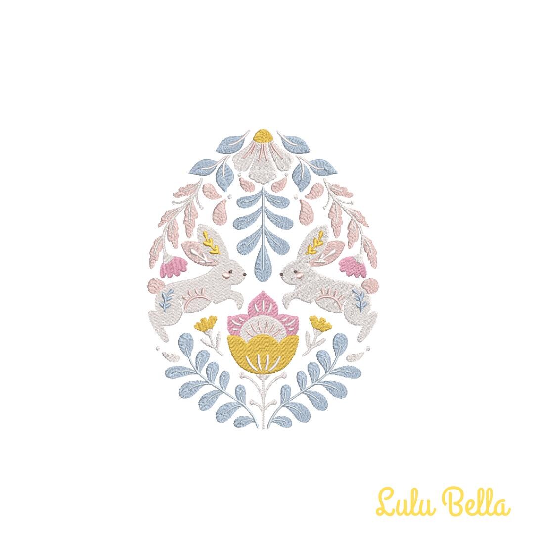 Easter Egg Bunnies Machine Embroidery - Spring Design - 3 Sizes ...