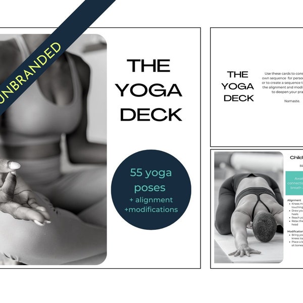 The Yoga Deck UNBRANDED - 55 Poses
