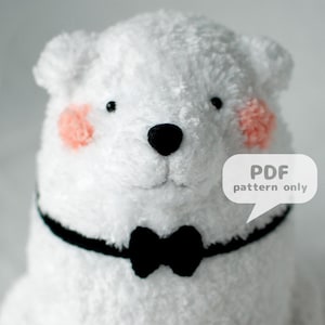 Bond Chubby Dog PDF Amigurumi Crochet Pattern