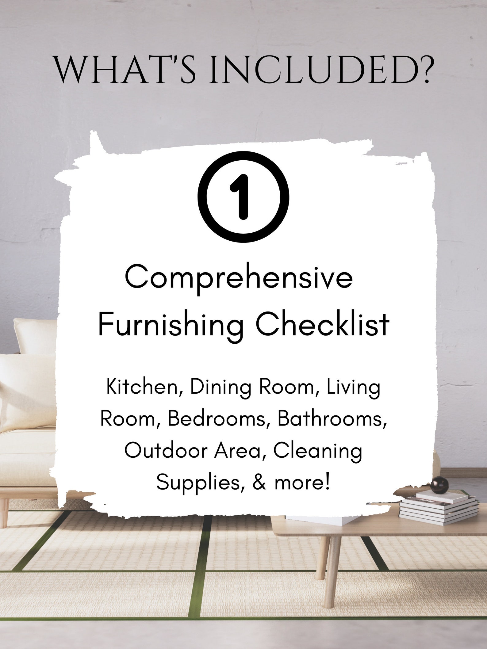Airbnb Furnishing Checklist Furniture Checklist Vacation Rental Home