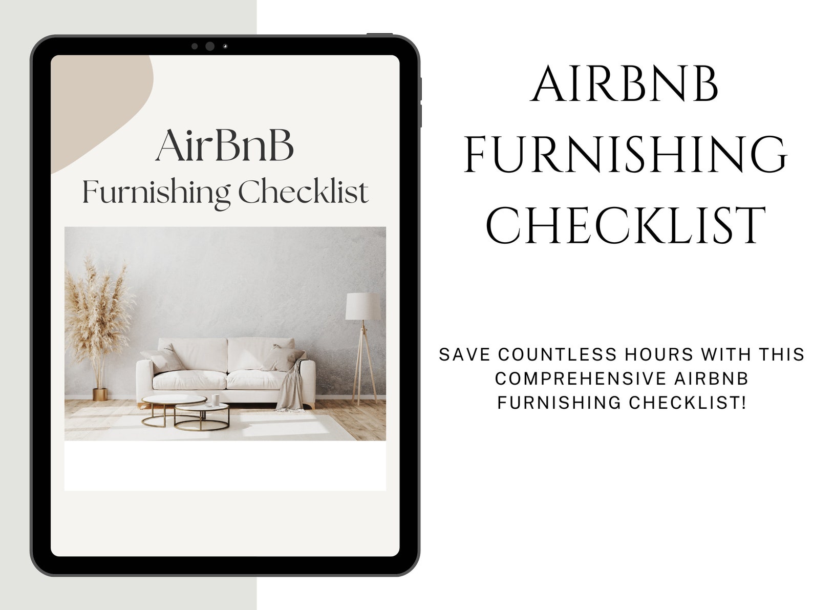 Airbnb Furnishing Checklist Furniture Checklist Vacation Rental Home