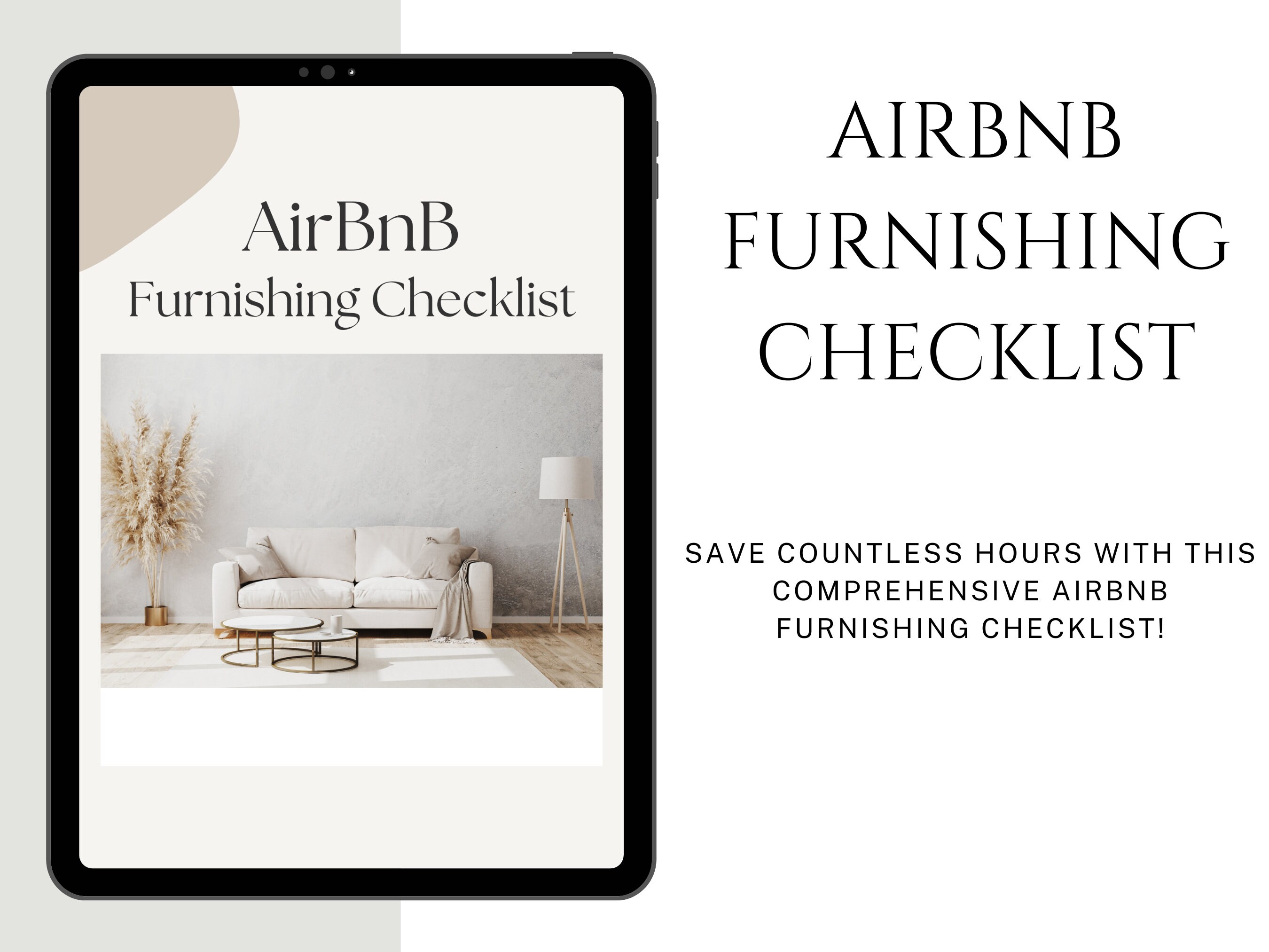 Airbnb Furnishing Checklist Furniture Checklist Vacation Rental Home