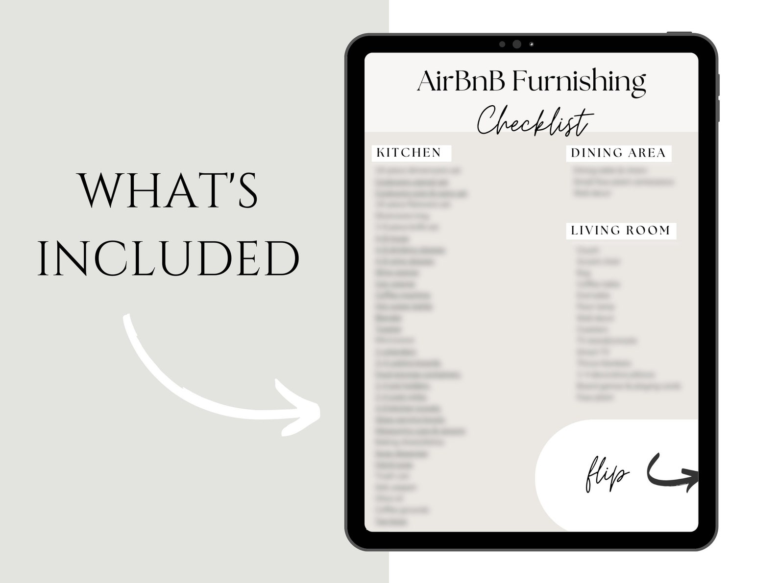 Airbnb Furnishing Checklist Furniture Checklist Vacation Rental Home