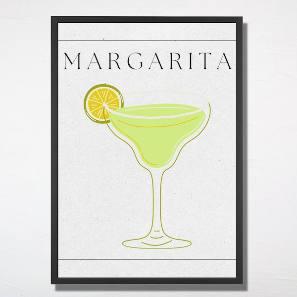 Margarita Wall Art | Margaritaville | Margarita Glass | Drinks Wall Art | Alcohol Drinks Wall Prints