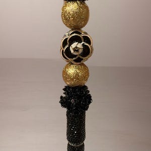 Refillable Fancy Flower Beaded Pen FREE SHIPPING