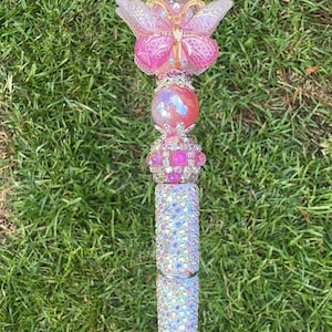Refillable butterfly beaded pen FREE SHIPPING