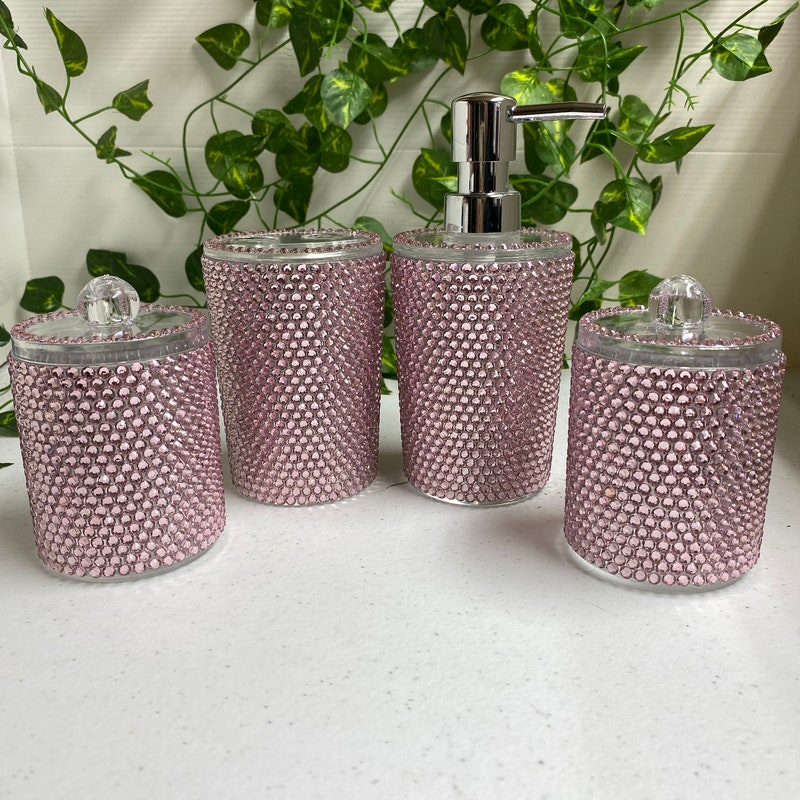 Rose Colored Bathroom Decor