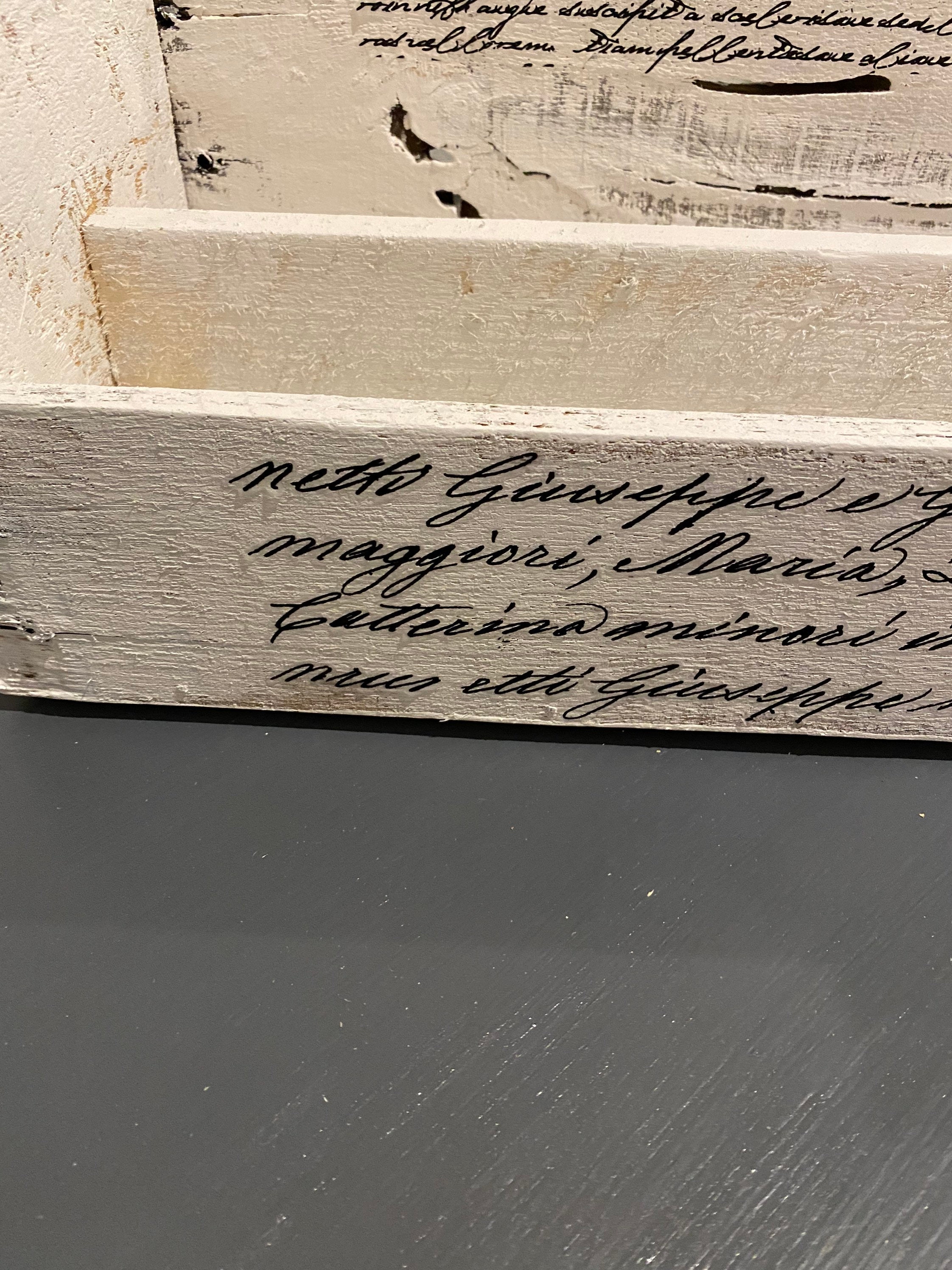 Rustic Country French Farmhouse Desk Organizer Letter Holder Etsy