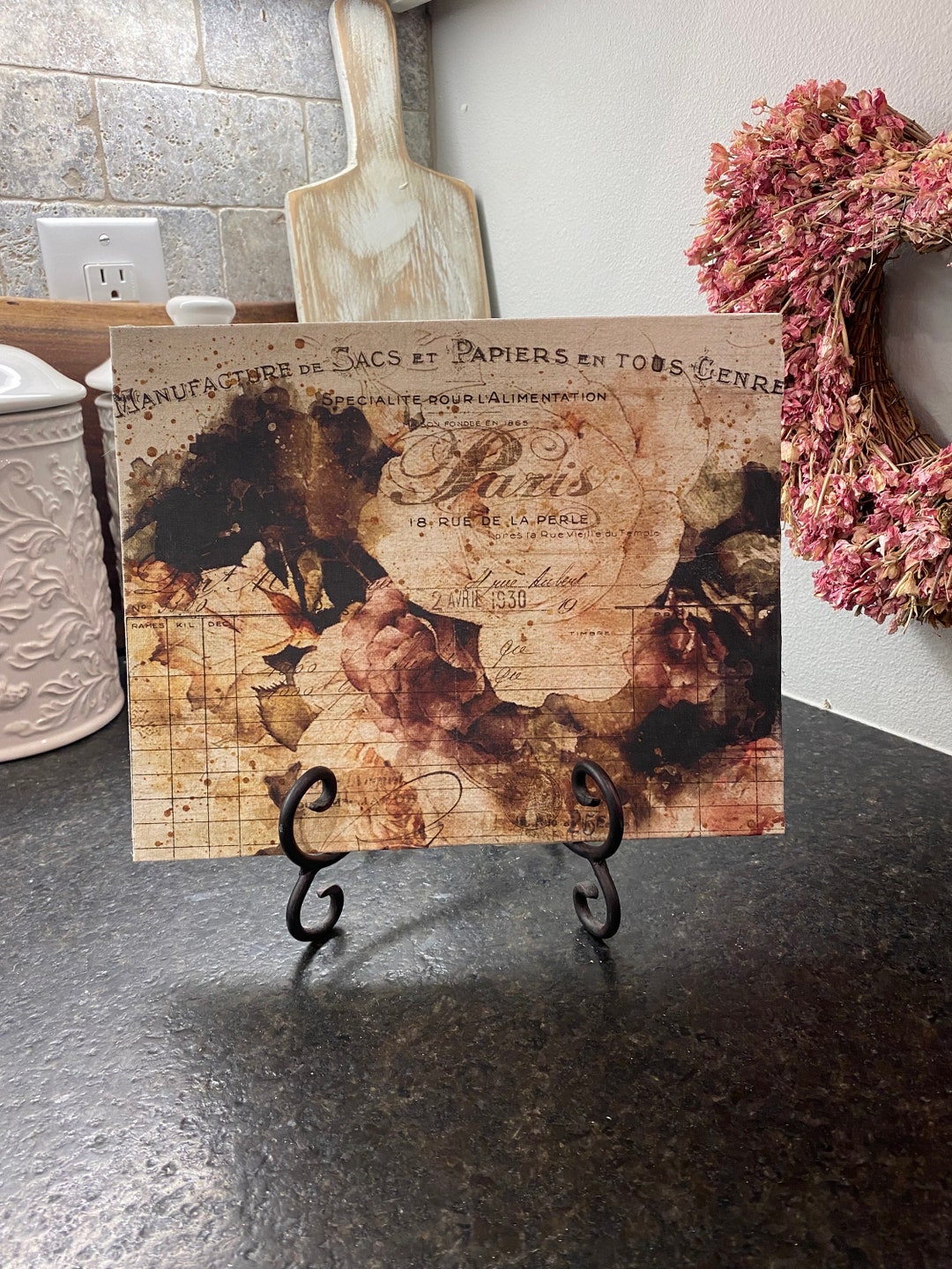 Country French Farmhouse Wall Decor Wall Art Sign Art Table Art Etsy