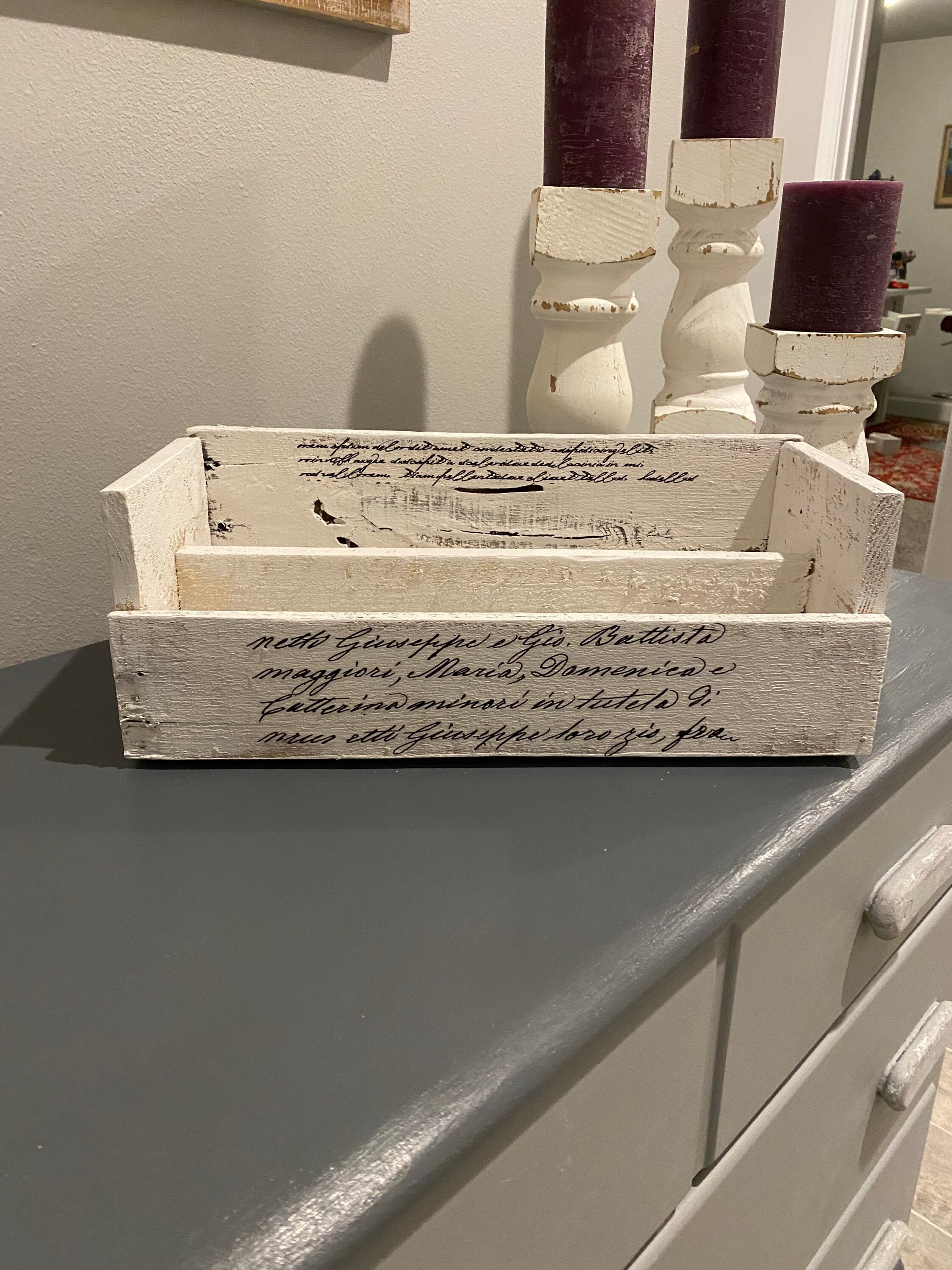 Rustic Country French Farmhouse Desk Organizer Letter Holder Etsy