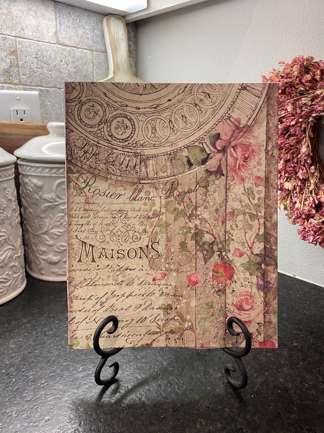 Country French Farmhouse Wall Art Sign Art Wall Decor Etsy