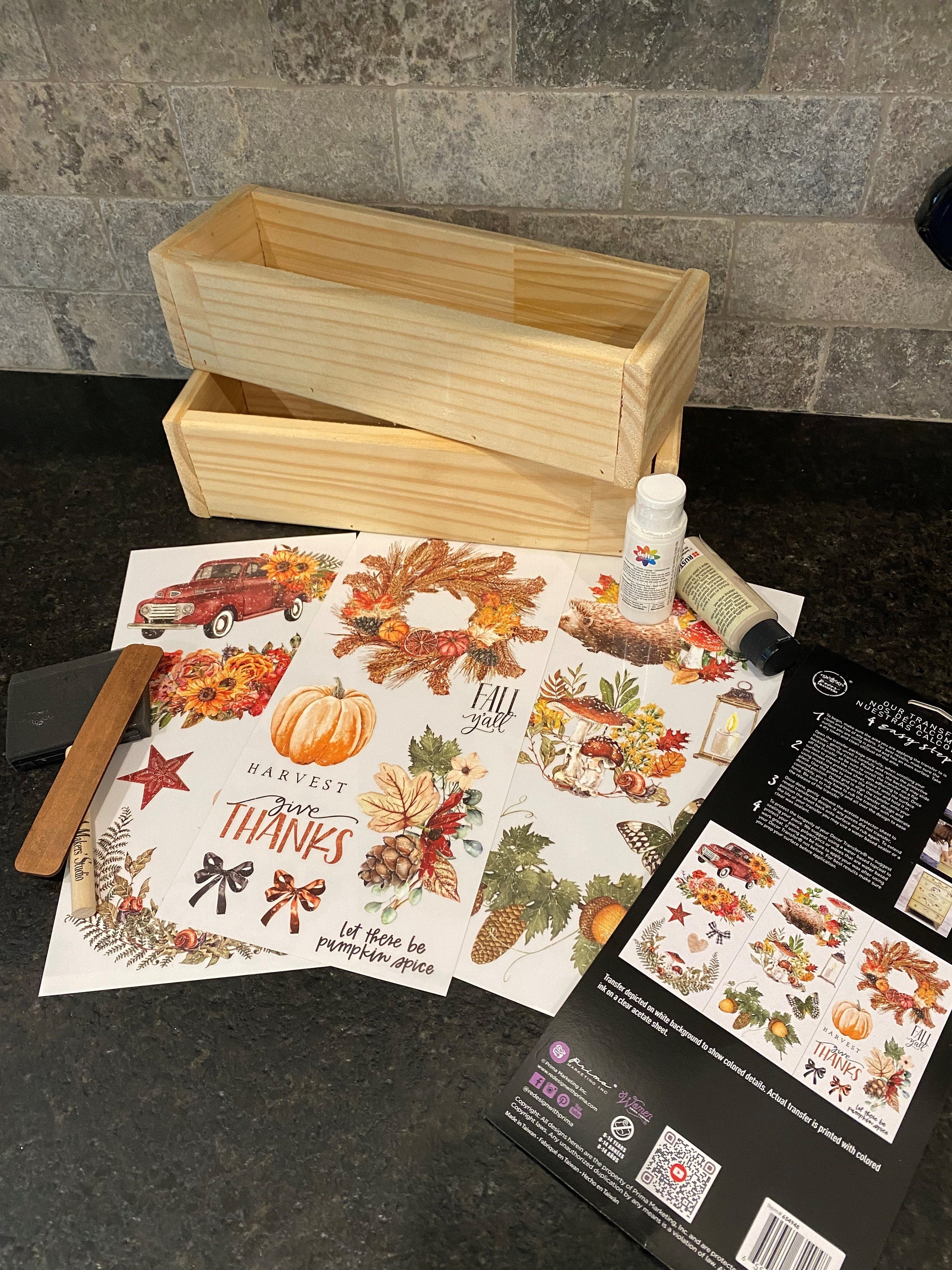 DIY Fall Gnome Painting Kit Make Your Own Wood Gnomes Craft Supply Kit DIY Wood  Craft Autumn Gnomes Harvest Decor Group Activity 