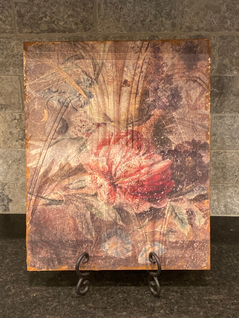 Country French Farmhouse Wall Decor Sign Art Roses Etsy