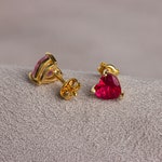 Ruby Stud Earrings