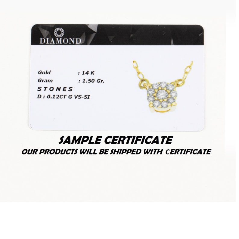 Ronde ketting met blauwe topaas, 14K 10K 8K massief gouden echte diamanten december geboortesteensieraden afbeelding 9